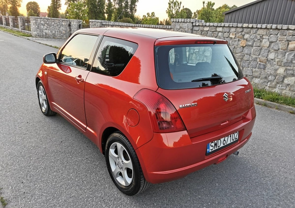 Suzuki Swift cena 14900 przebieg: 172000, rok produkcji 2008 z Rydułtowy małe 781